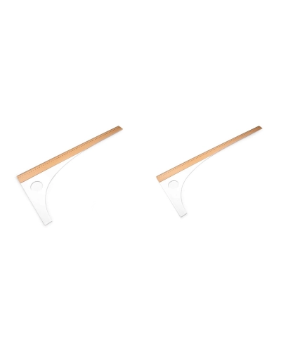 Riglă profesională de croitorie, lungime 60 cm, 80 cm - 1 buc. | Mimib
