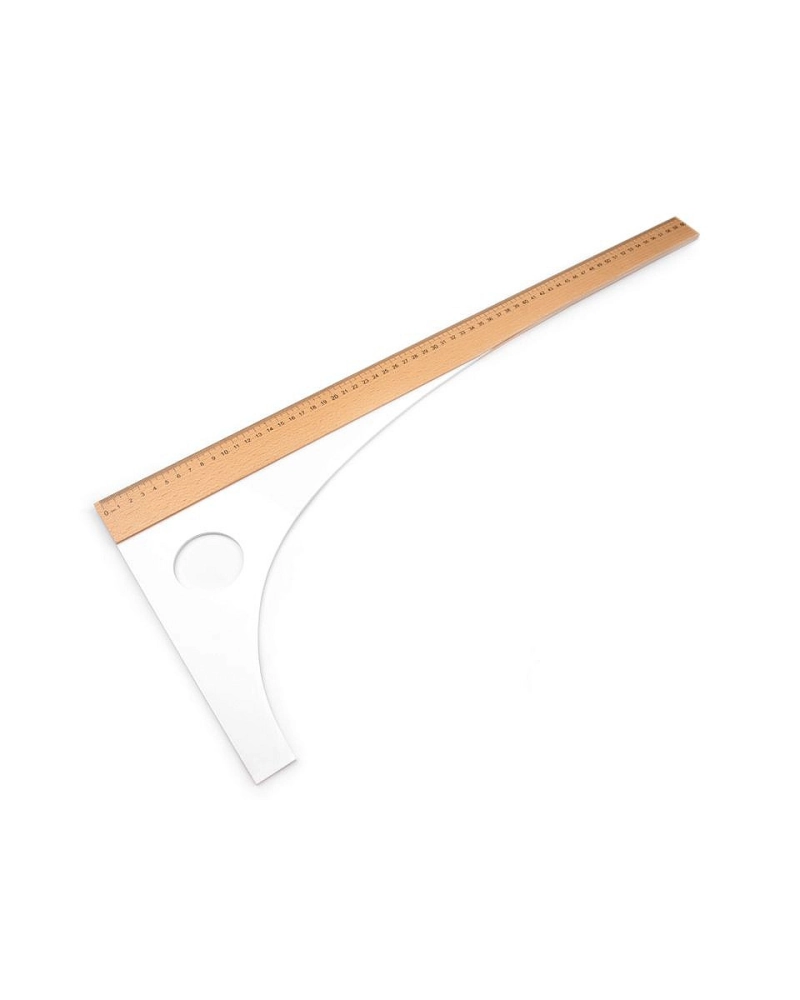 Riglă profesională de croitorie, lungime 60 cm, 80 cm - 1 buc. | Mimib