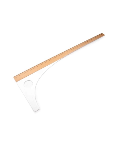 Riglă profesională de croitorie, lungime 60 cm, 80 cm - 1 buc. | Mimib
