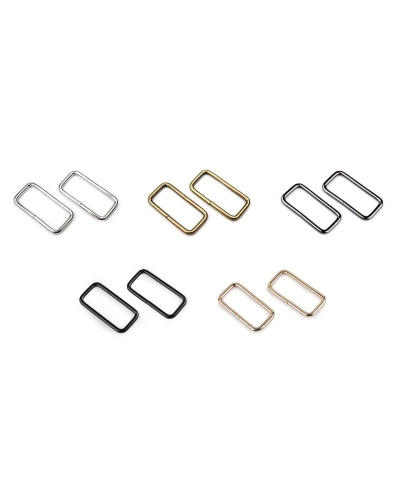 Inel metalic dreptunghiular, 32 mm - 10 buc. | Mimib