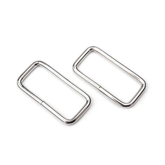 Inel metalic dreptunghiular, 32 mm - 10 buc. | Mimib