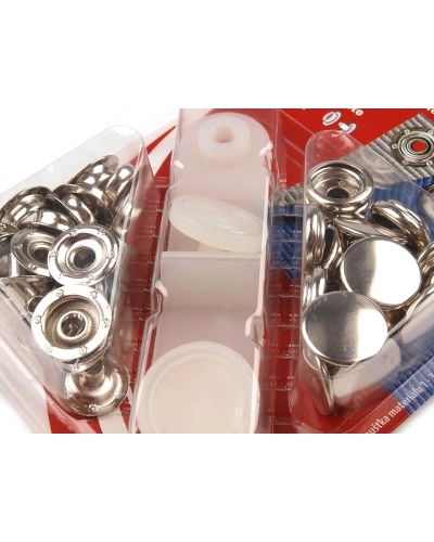 Capse metalice cu aplicator, Ø15 mm - 10 card | Mimib