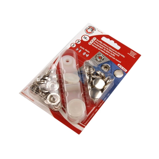 Capse metalice cu aplicator, Ø15 mm - 10 card | Mimib