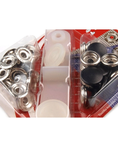 Capse metalice cu aplicator, Ø15 mm - 1 card | Mimib