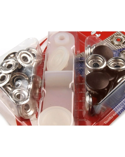 Capse metalice cu aplicator, Ø15 mm - 1 card | Mimib