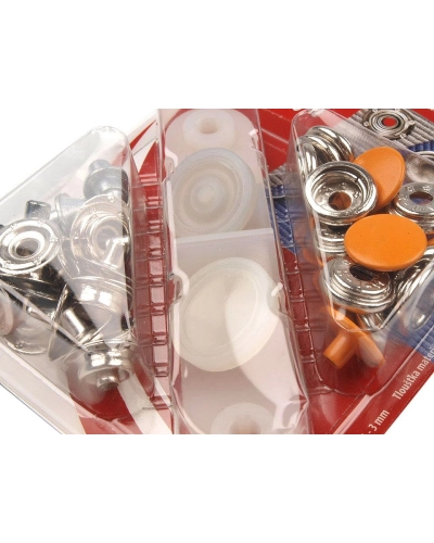 Capse metalice cu aplicator, Ø15 mm - 1 card | Mimib
