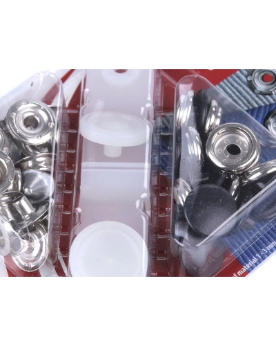 Capse metalice cu aplicator, Ø15 mm - 1 card | Mimib