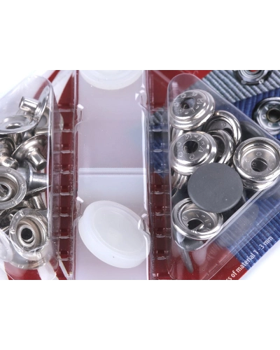 Capse metalice cu aplicator, Ø15 mm - 1 card | Mimib