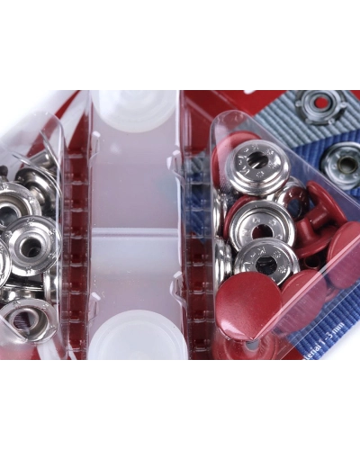 Capse metalice cu aplicator, Ø15 mm - 1 card | Mimib