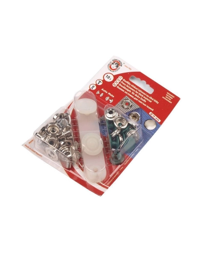 Capse metalice cu aplicator, Ø15 mm - 1 card | Mimib
