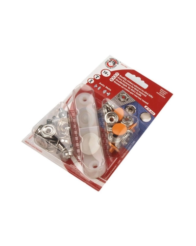 Capse metalice cu aplicator, Ø15 mm - 1 card | Mimib