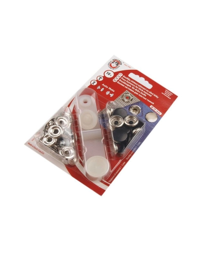 Capse metalice cu aplicator, Ø15 mm - 1 card | Mimib