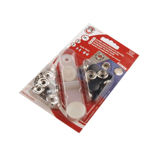 Capse metalice cu aplicator, Ø15 mm - 1 card | Mimib
