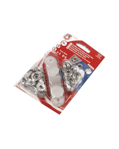Capse metalice cu aplicator, Ø15 mm - 1 card | Mimib
