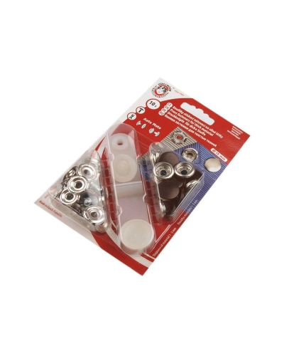 Capse metalice cu aplicator, Ø15 mm - 1 card | Mimib