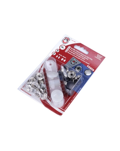 Capse metalice cu aplicator, Ø15 mm - 1 card | Mimib