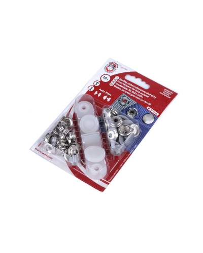 Capse metalice cu aplicator, Ø15 mm - 1 card | Mimib