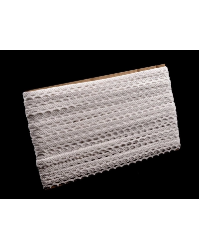 Dantelă bumbac croşetată, lățime 11 mm - 22.5 m | Mimib