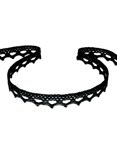 Dantelă bumbac croşetată, lățime 11 mm - 22.5 m | Mimib