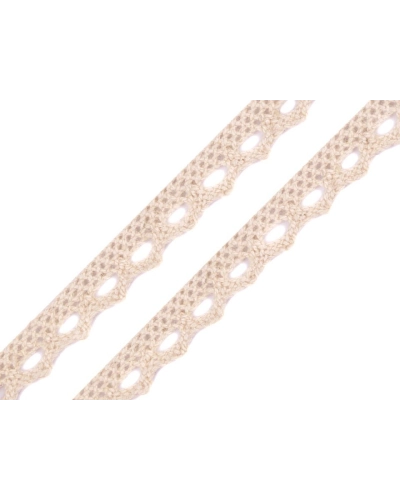 Dantelă bumbac croşetată, lățime 11 mm - 22.5 m | Mimib