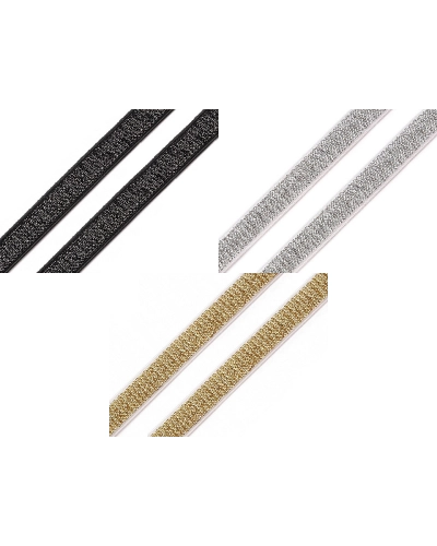 Elastic bretele sutien cu lurex, lățime 10 mm - 12.5 m | Mimib