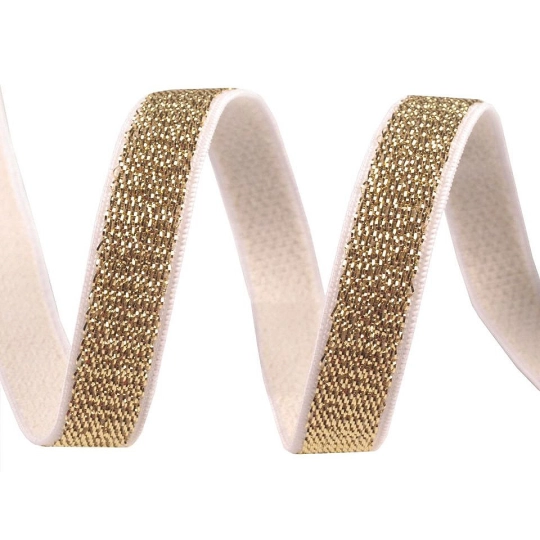 Elastic bretele sutien cu lurex, lățime 10 mm - 12.5 m | Mimib