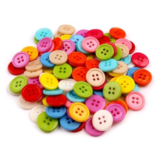 Nasturi plastic, mix de culori, mărimea 24" - 100 buc. | Mimib