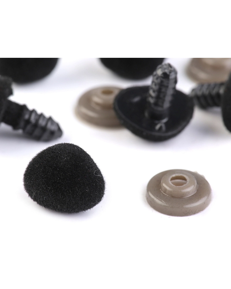 Ňufák zamatový s poistkou 11x14 mm - 10 sada | Mimib