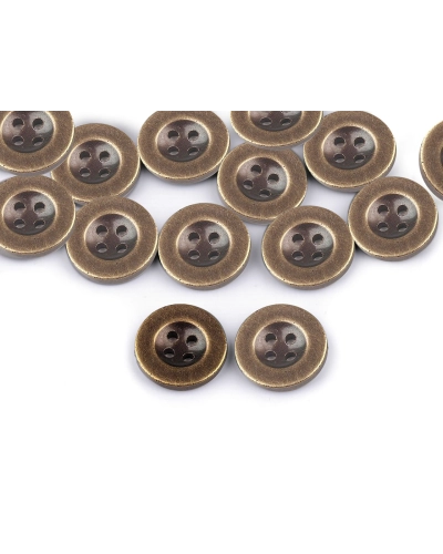 Gombík imitácia kovu veľkosť 24" - 20 ks | Mimib