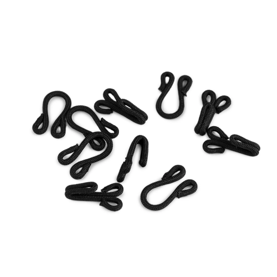 Háčik s očkom - potiahnuté, veľkosť 20+20 mm - 5 pár | Mimib