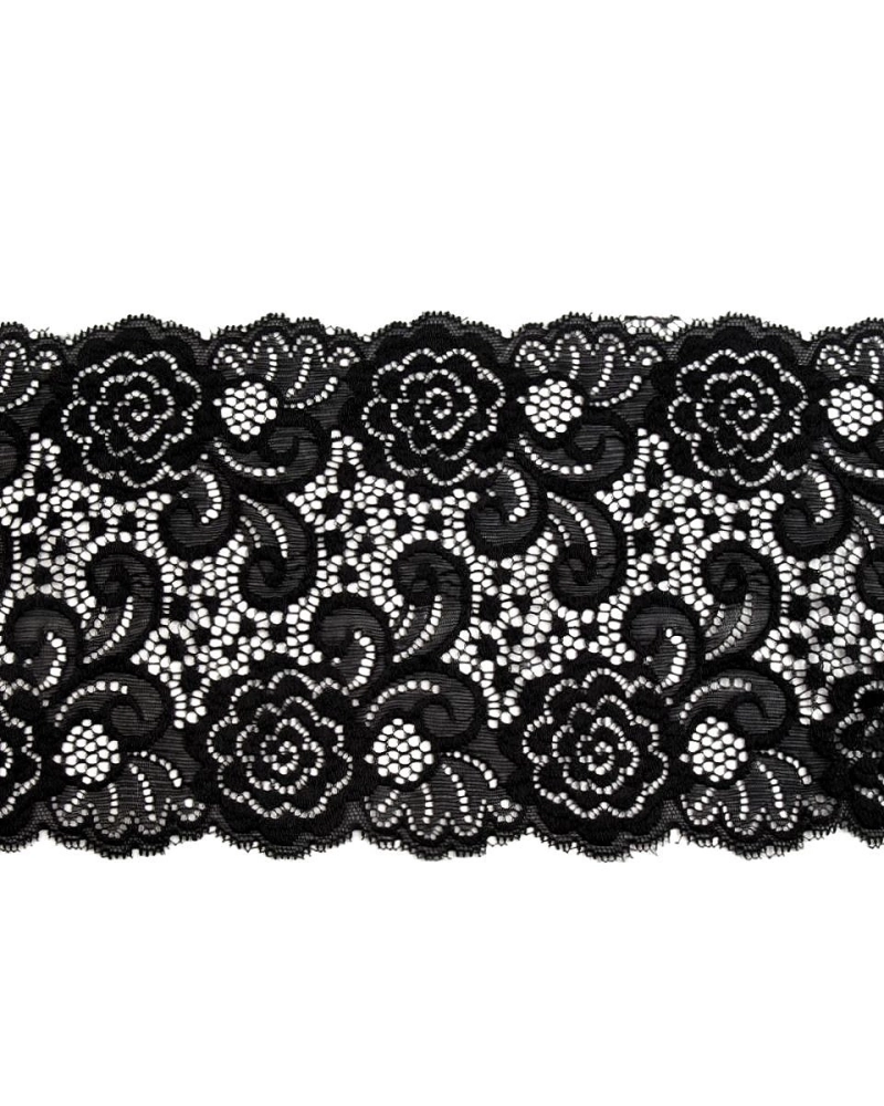 Elastická čipka / vsádka / behúň šírka 15 cm - 1 m | Mimib