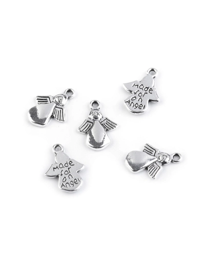 Prívesok 13x18 mm anjel - 5 ks