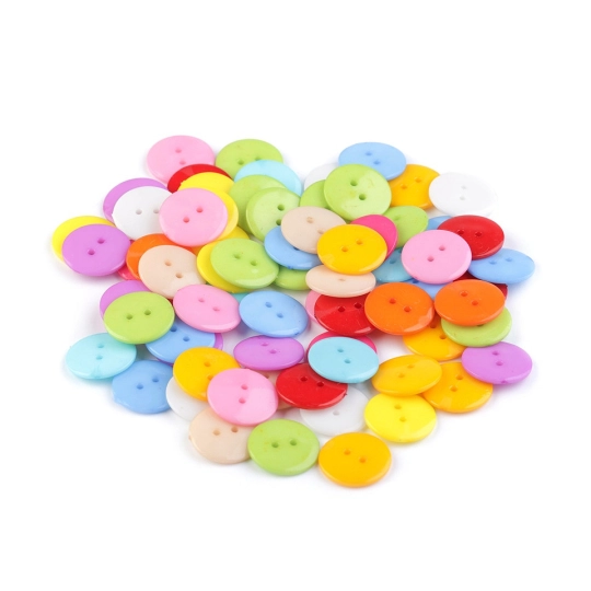 Nasturi plastic, mix de culori, mărimea 28" - 100 buc. | Mimib