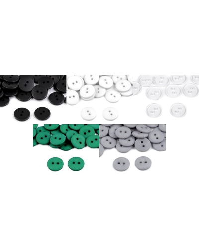 Nasturi plastic, 2 găuri, mărimea 24" - 10 buc. | Mimib