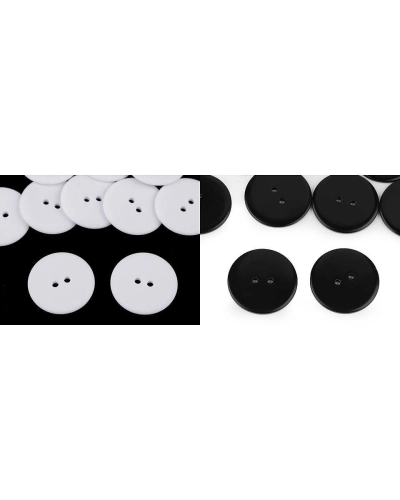 Nasturi plastic, 2 găuri, mărimea 48" - 10 buc. | Mimib