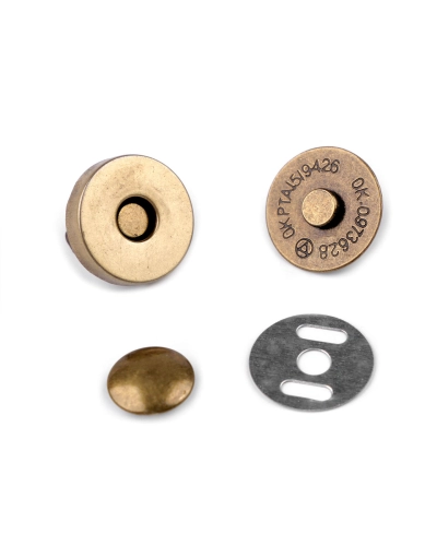 Închizatori / Capse magnetice cu nit, Ø18 mm - 5 set | Mimib