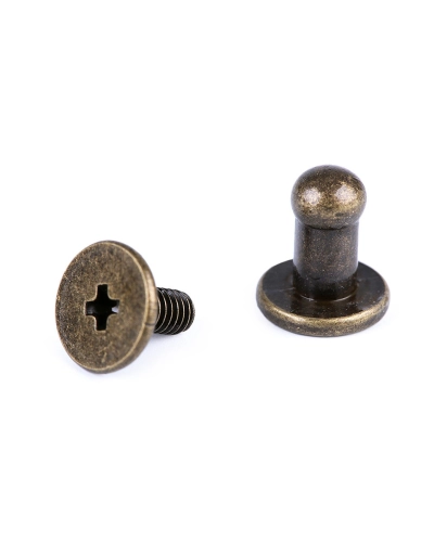 Butoni cu șurub pentru pielarie, Ø4 mm - 5 pereche | Mimib