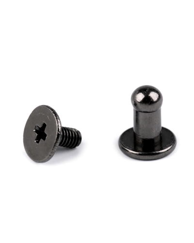 Butoni cu șurub pentru pielarie, Ø4 mm - 5 pereche | Mimib