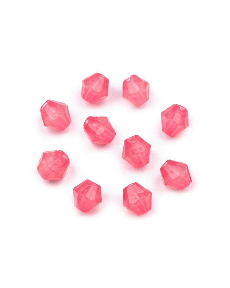 Mărgele plastic romboide Sun, 4x4 mm | Mimib