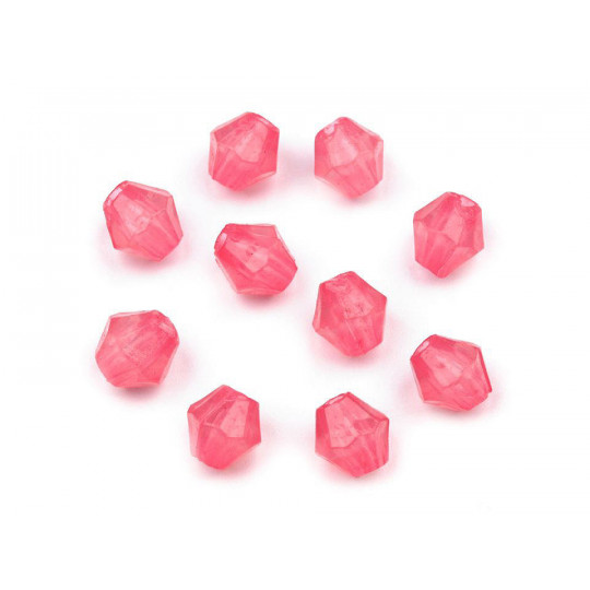 Mărgele plastic romboide Sun, 4x4 mm | Mimib