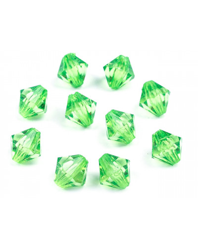 Mărgele plastic romboide Sun, 8x8 mm | Mimib