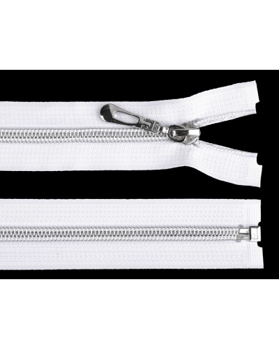 Fermoar spiralat argintiu, No 7 lungime 50 cm - 1 buc. | Mimib