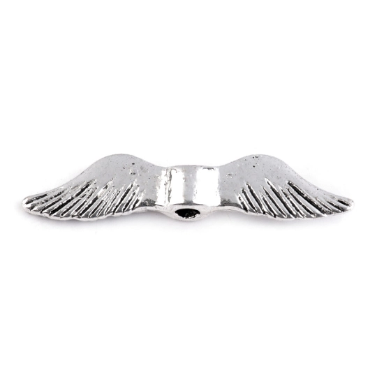 Distanțier bijuterii, model aripi, 5x24 mm - 10 buc. | Mimib