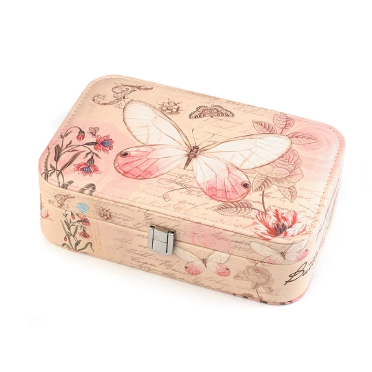 Cutie bijuterii, imprimeu fluture - 1 buc. | Mimib