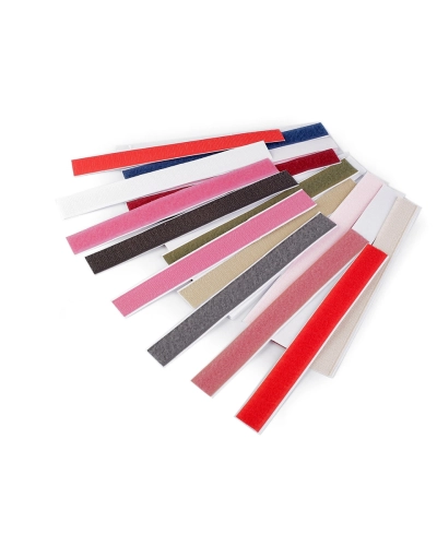Suchý zips háčik + plyš  samolepiaci strihaný šírka 20 mm - 4 pár