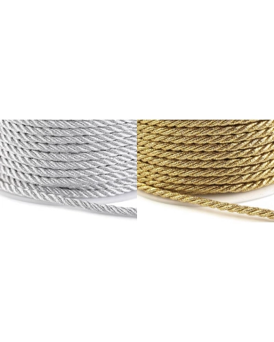 Șnur răsucit lurex, Ø3 mm - 20 m | Mimib