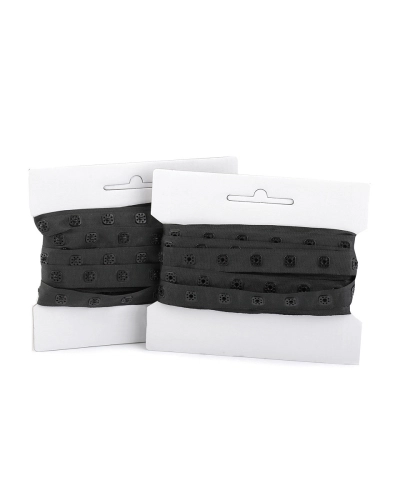 Bandă cu capse pentru confecții textile /  body, lățime 17 mm - 1 m | Mimib