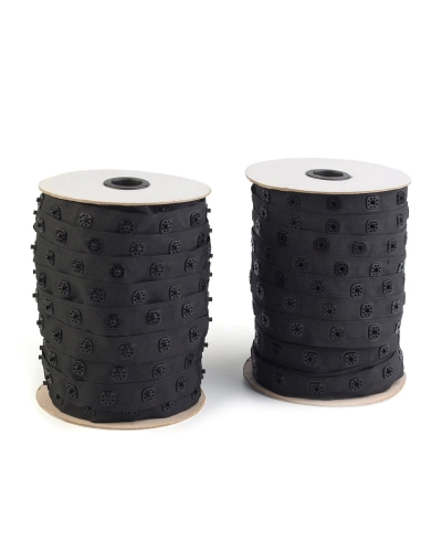 Bandă cu capse pentru confecții textile /  body, lățime 17 mm - 1 m | Mimib