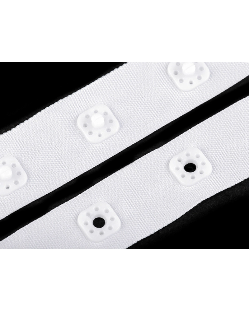 Bandă cu capse pentru confecții textile /  body, lățime 17 mm - 1 m | Mimib