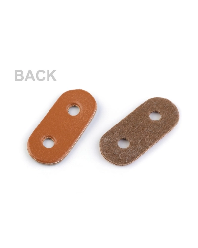 Opritori șnur, piele ecologică, 16x34 mm - 4 buc. | Mimib